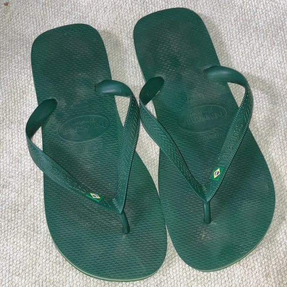 Havaianas men’s size 10 & 11 Forest Green Brazilian Sandals - Picture 1 of 16